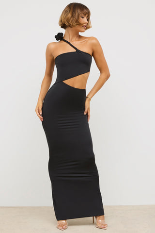 Asymmetric Cut Out Maxi Dress