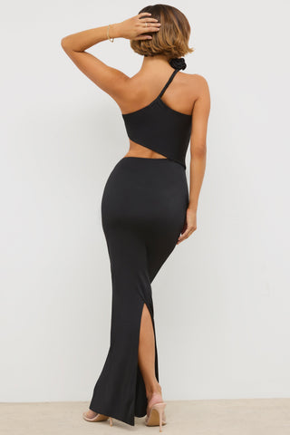 Asymmetric Cut Out Maxi Dress