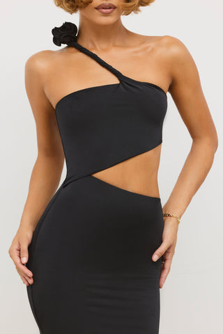 Asymmetric Cut Out Maxi Dress