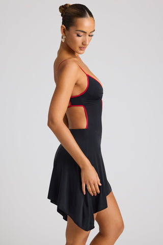 Contrast Stitch Mini Dress