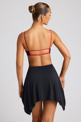 Contrast Stitch Mini Dress