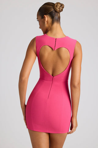 Heart Back Cutout Mini Dress