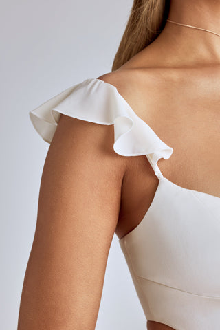 Satin Cut Out Mini Dress