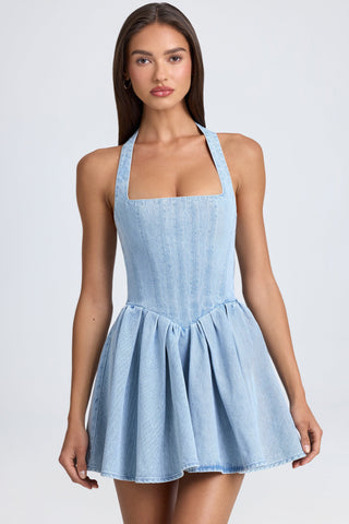 Halterneck Corset Mini Dress