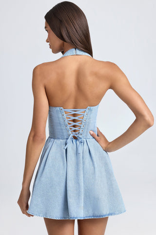 Halterneck Corset Mini Dress