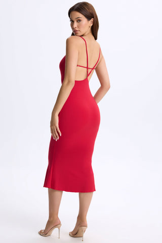 Open Back Midi Dress
