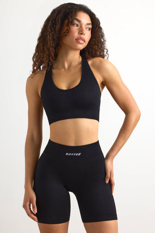 Wide Strap Racerback Sports Bra