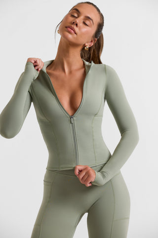 Sleek Zip Up Active Jacket