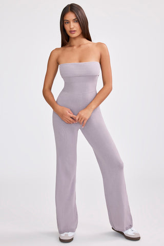 Lavender Chunky Knit Jumpsuit