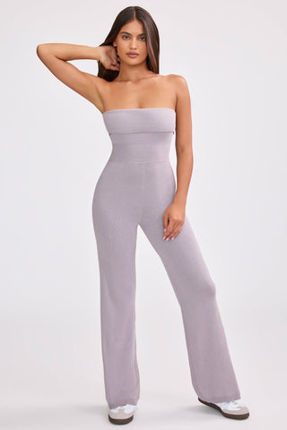 Lavender Chunky Knit Jumpsuit
