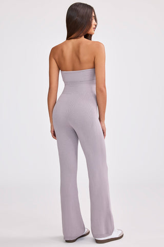 Lavender Chunky Knit Jumpsuit