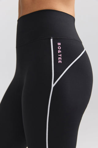 Flared Trousers with Contrast Trim