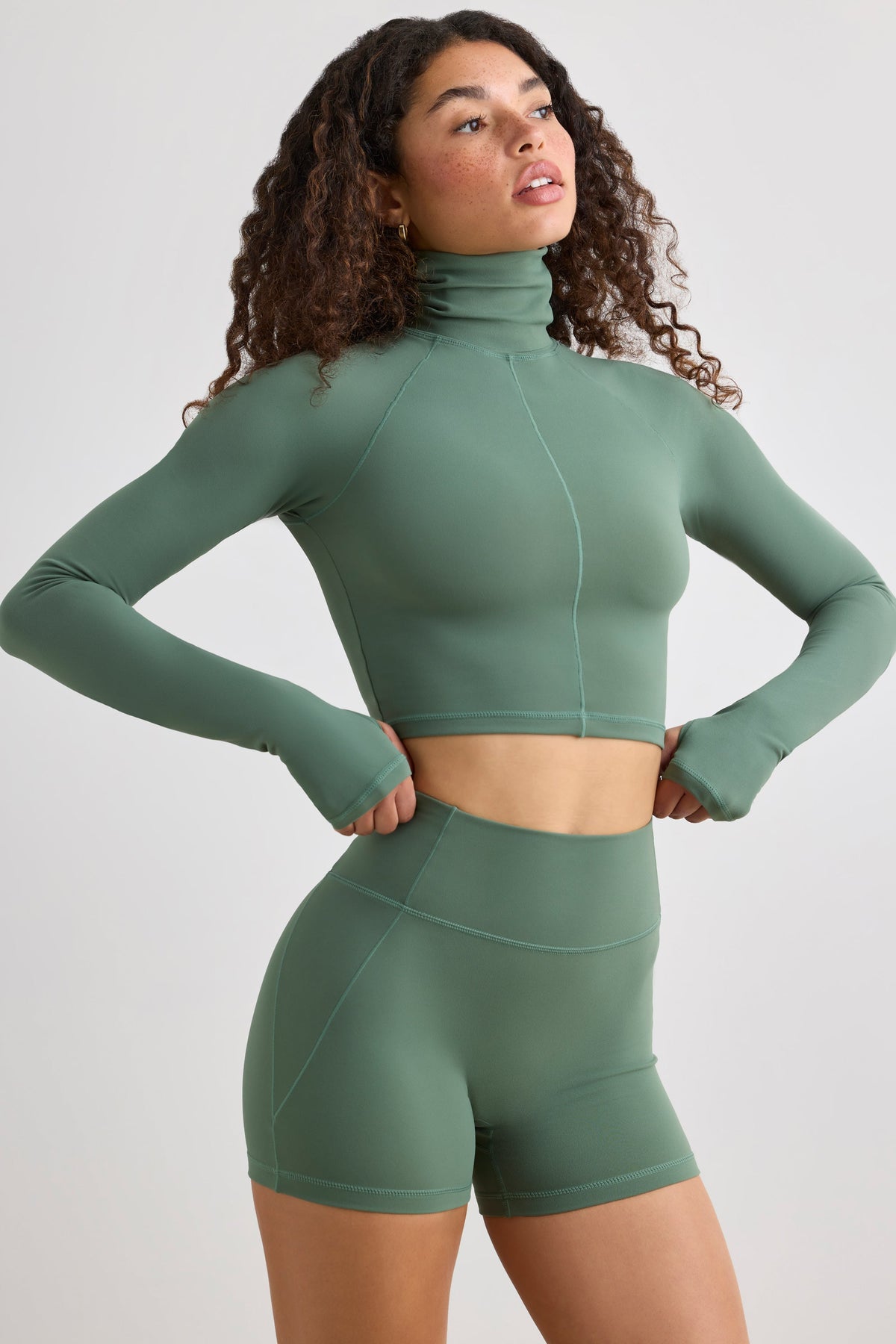 High Waist Active Shorts