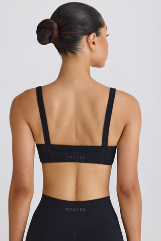Contrast Trim Sports Bra