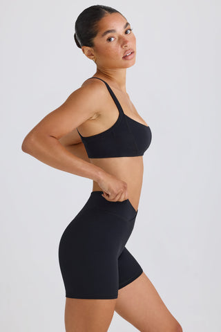 Crossover Waist Active Shorts