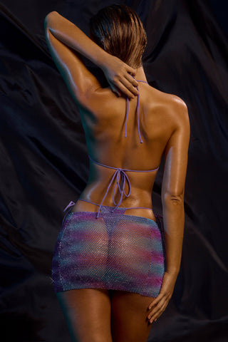 Sparkle Mesh Mini Skirt