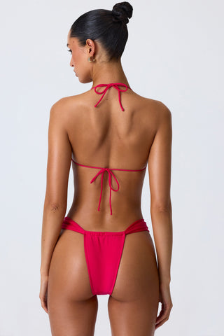 Ruched Cheeky Bikini Bottoms