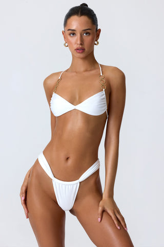Embellished Halterneck Bikini Top