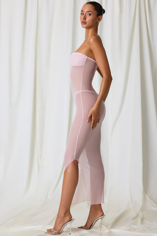 Ruched Bandeau Midi Dress