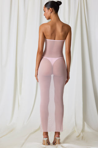 Ruched Bandeau Midi Dress