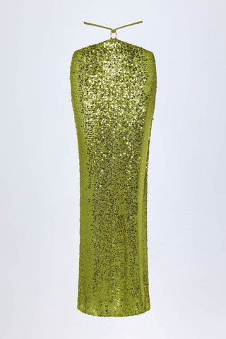 Embellished Strappy Maxi Skirt