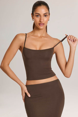 Scoop Neck Bodycon Tank Top