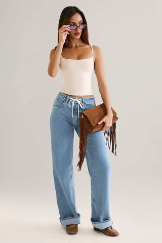 Scoop Neck Bodycon Tank Top