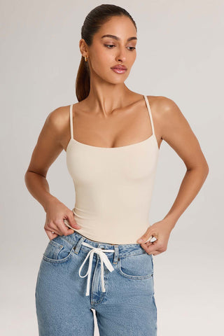 Scoop Neck Bodycon Tank Top