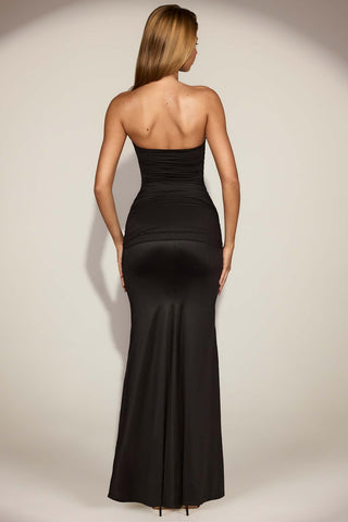 Draped Bandeau Gown with Fishtail Silhouette