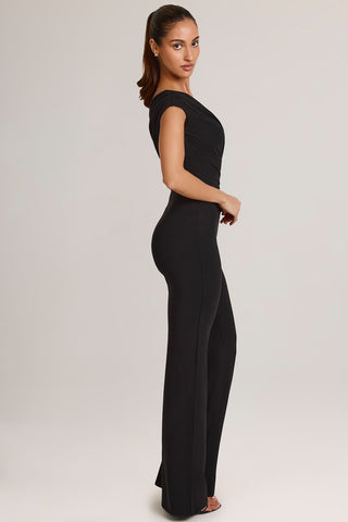 One Shoulder Ruched Jumpsuit