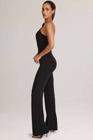 One Shoulder Ruched Jumpsuit