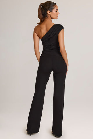 One Shoulder Ruched Jumpsuit