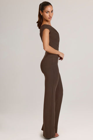 One Shoulder Ruched Jumpsuit