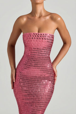 Embellished Bandeau Maxi Dress