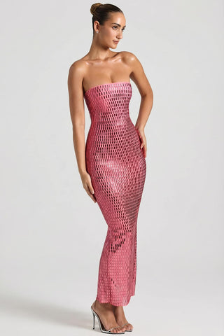 Embellished Bandeau Maxi Dress