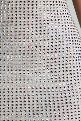 Sparkling Halterneck Mini Dress