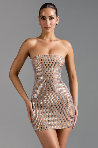 Sparkling Bandeau Mini Dress