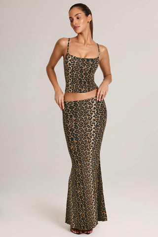 Flowing Fishtail Maxi Skirt