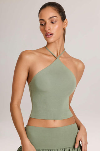 Halterneck Top Open Back