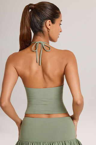 Halterneck Top Open Back
