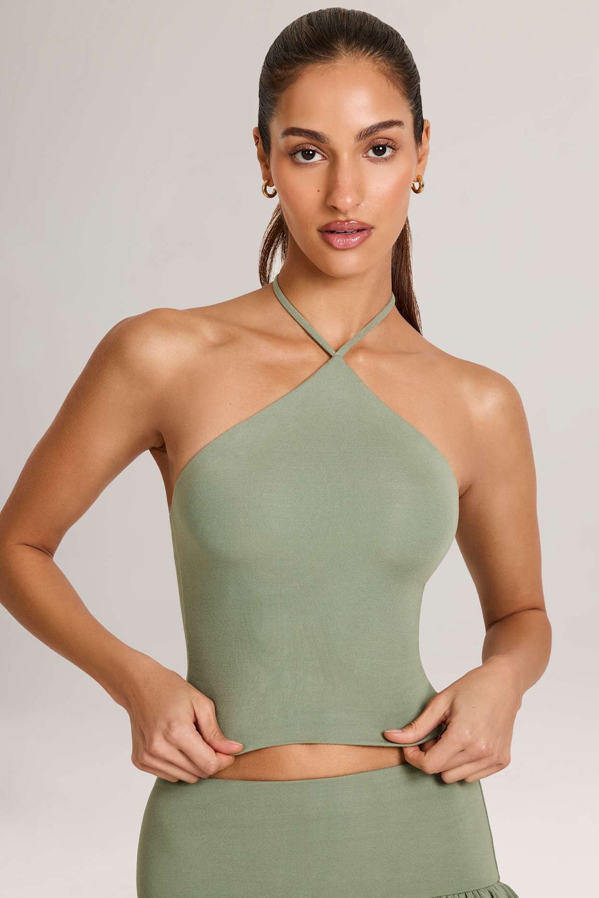 Halterneck Top Open Back