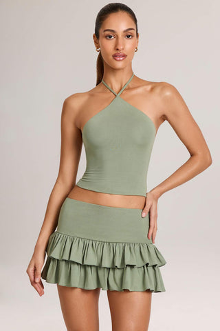 Halterneck Top Open Back