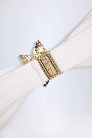 Floral Hardware Bandeau Bikini Top