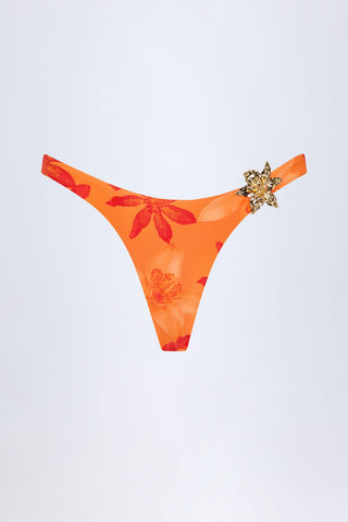 Floral Hardware Cheeky Bikini Bottoms