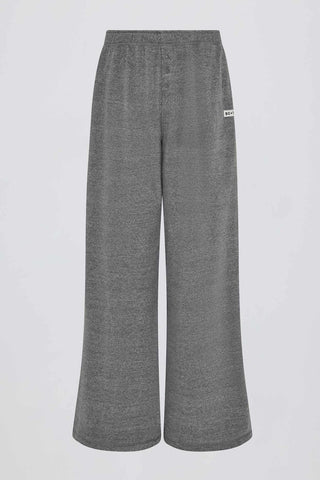 Button Detail Wide Leg Joggers