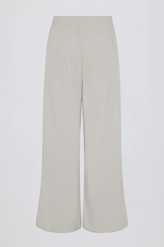 Button Detail Wide Leg Joggers