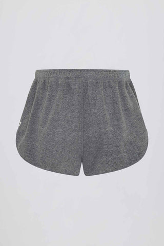 Button Detail Terry Shorts