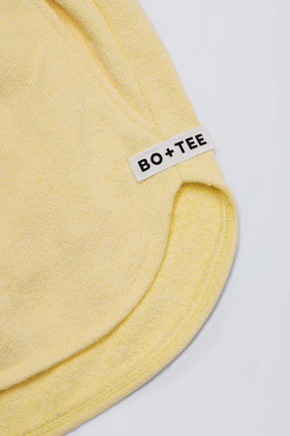 Button Detail Terry Shorts