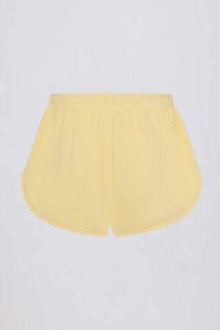 Button Detail Terry Shorts