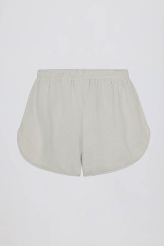 Button Detail Terry Shorts